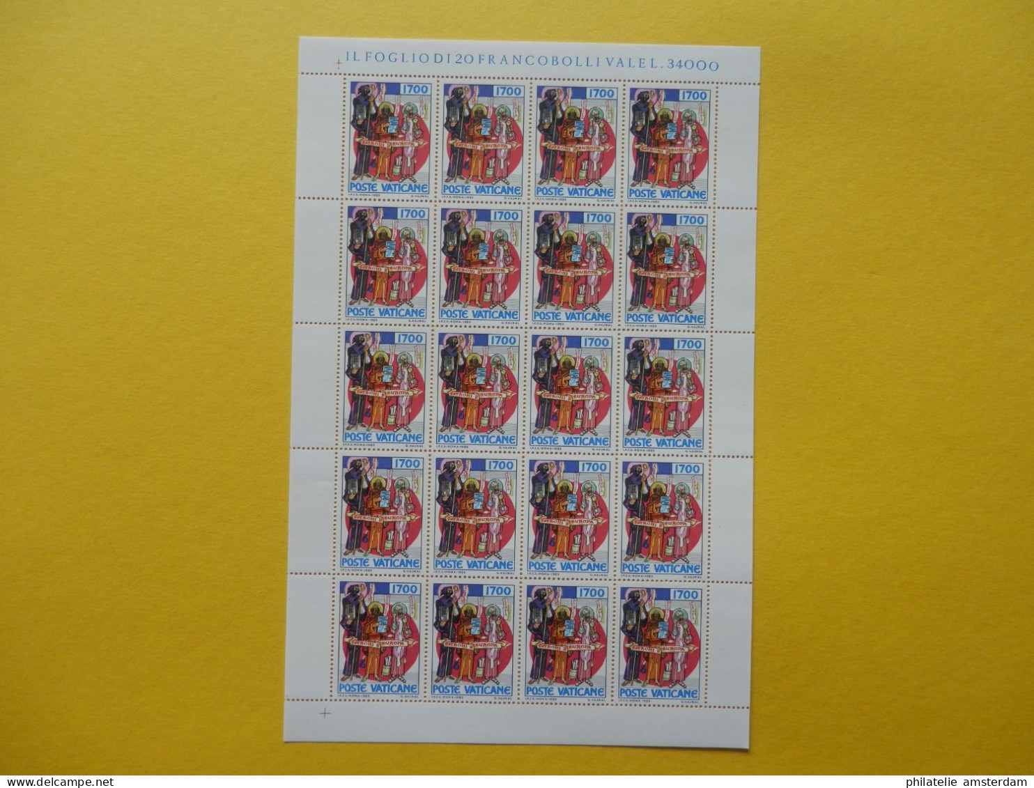 Vatican 1985, FULL SHEETS / SAN METODIO: Mi 867-69, ** - Unused Stamps