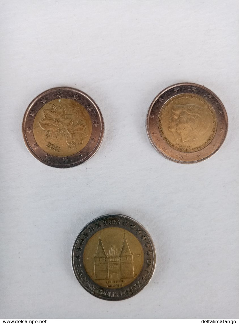 Tre Monete Commemorative Due Euro Circolate - Finlande