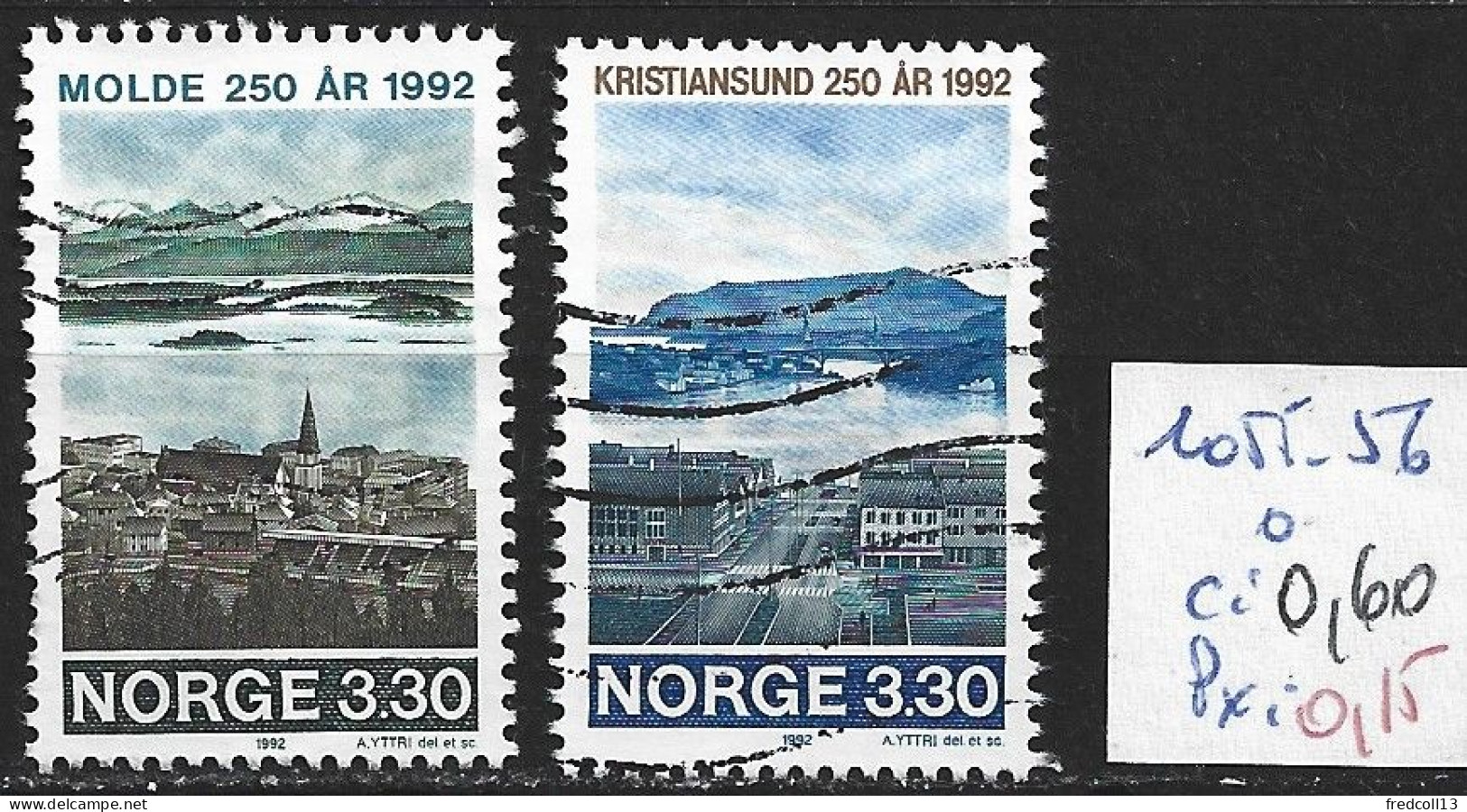 NORVEGE 1055-56 Oblitérés Côte 0.60 € - Used Stamps