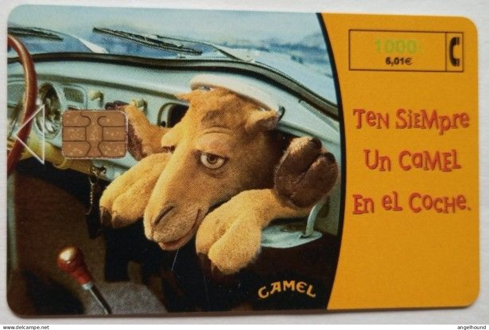 Spain 1000 Pta. Chip Card -  Camel ( Tobaco ) - Basic Issues