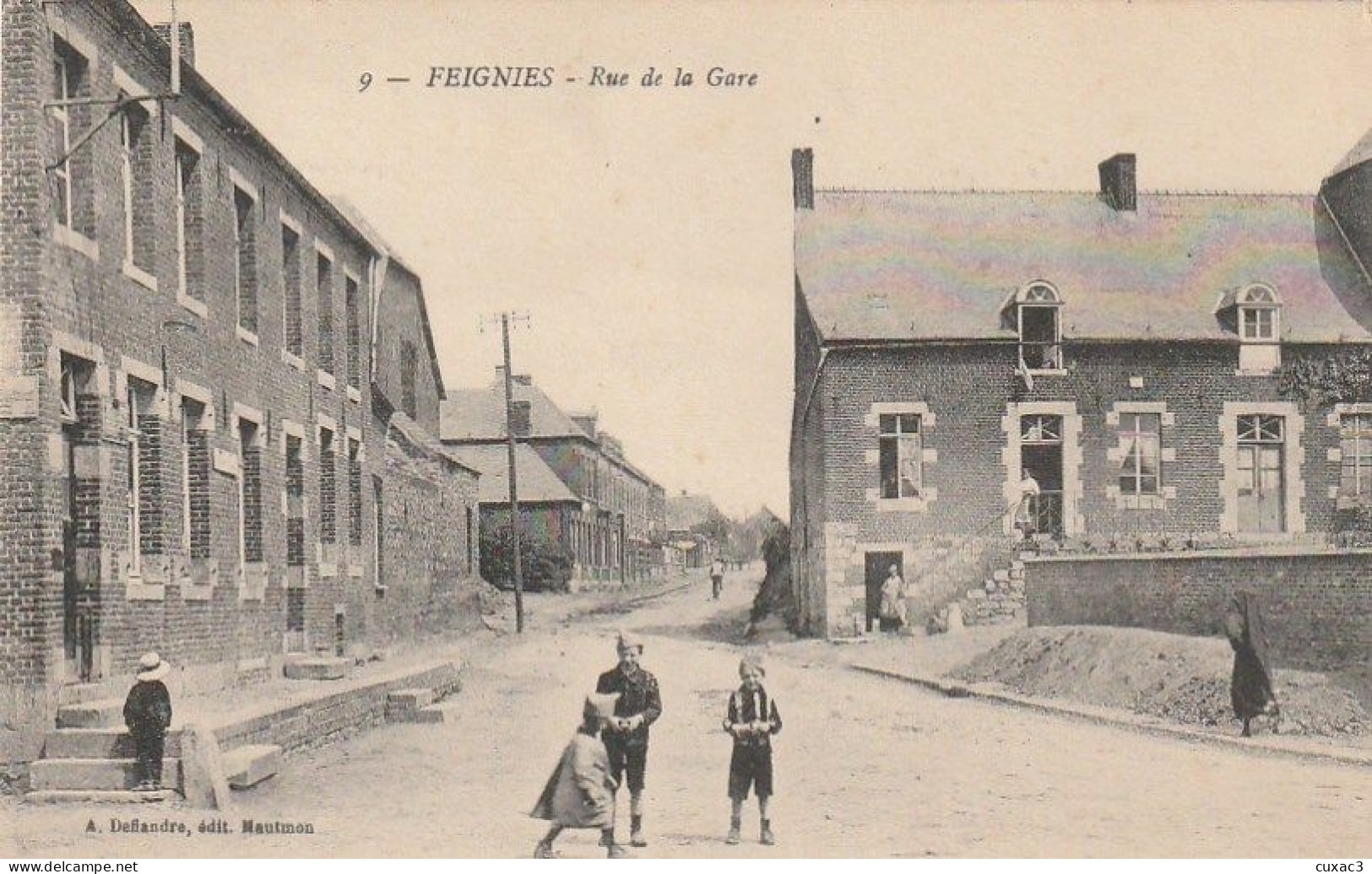 59 - Feignies -  La Rue De La Gare - Feignies