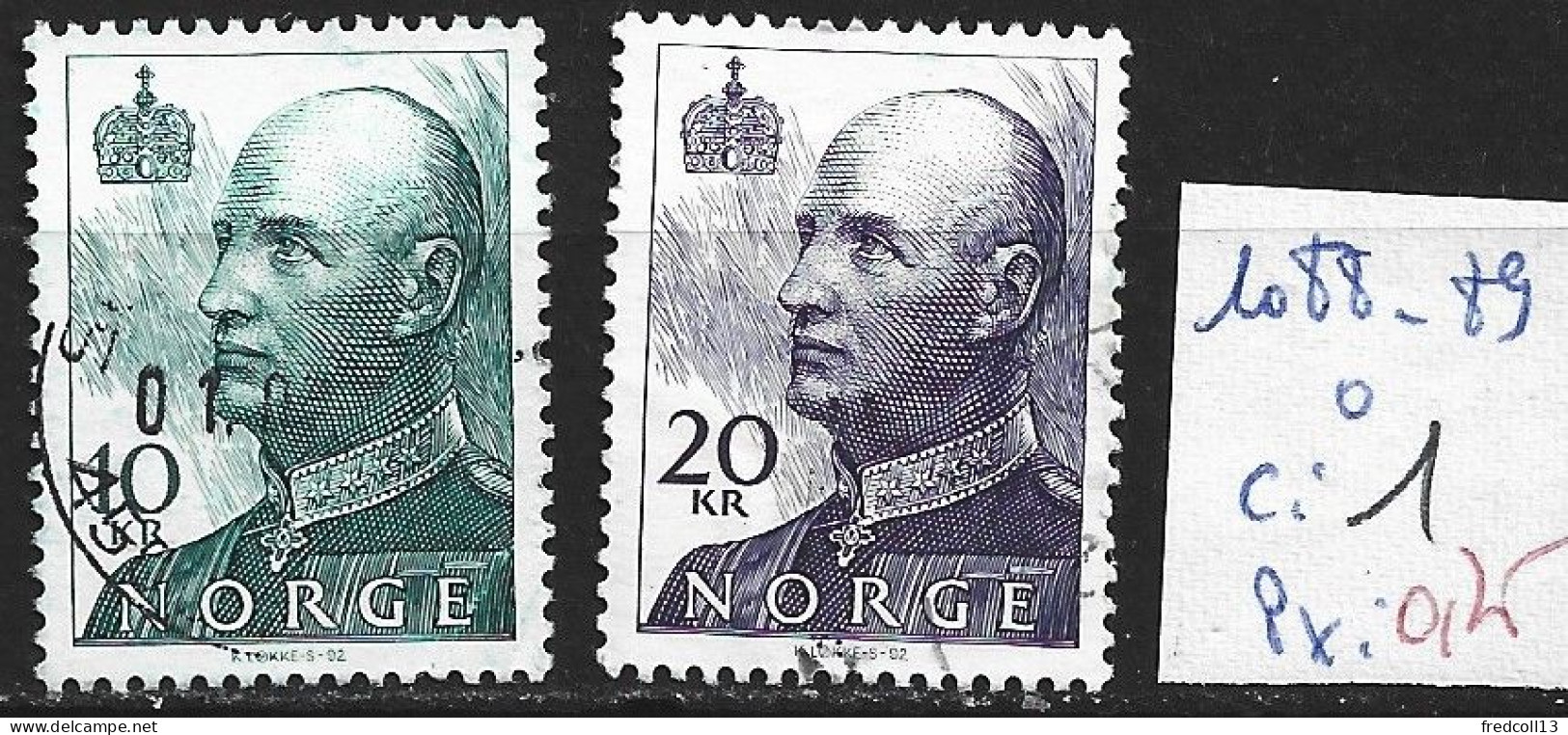NORVEGE 1088-89 Oblitérés Côte 1 € - Used Stamps