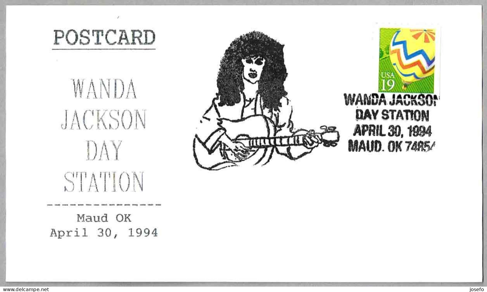 Cantante WANDA JACKSON - Singer. Maud OK 1994 - Beroemde Vrouwen