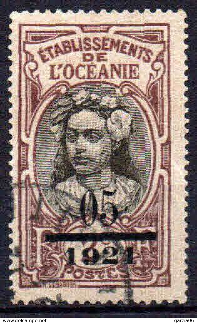 Océanie - 1921 -  Tb Antérieur Surch  - N° 44 - Oblit - Used - Used Stamps