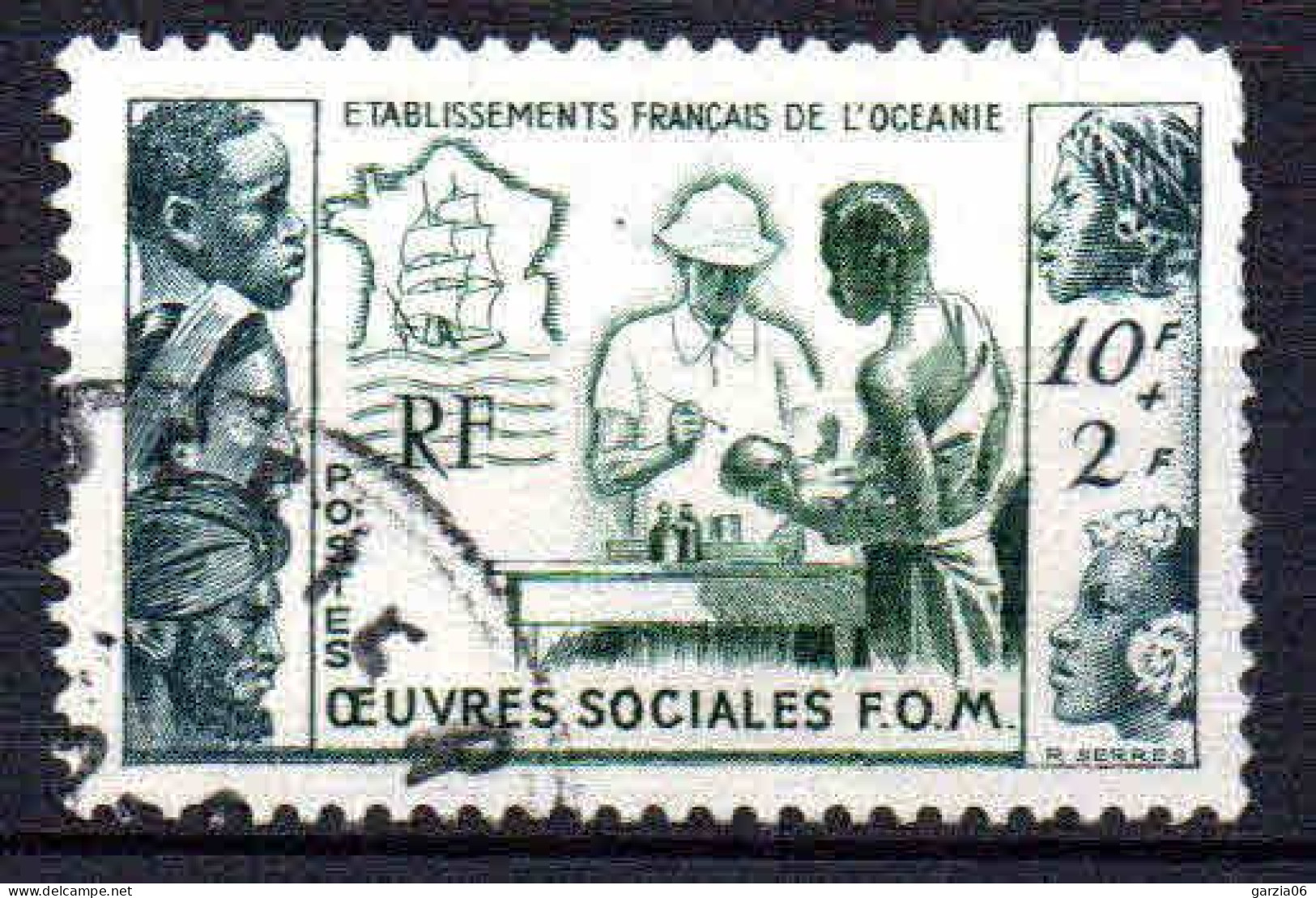 Océanie - 1950 -  Œuvres Sociales - N° 201 - Oblit - Used - Used Stamps