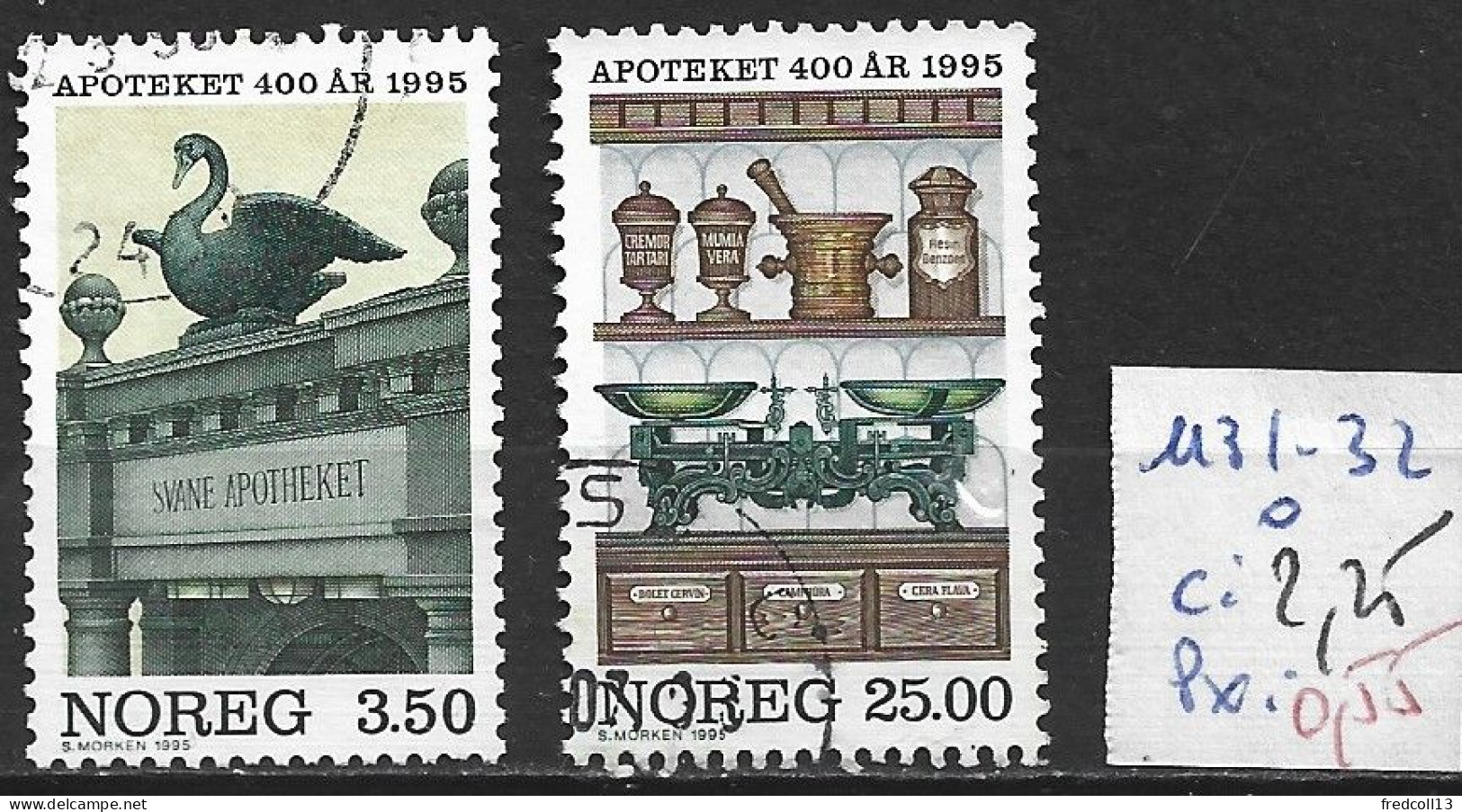 NORVEGE 1131-32 Oblitérés Côte 2.25 € - Used Stamps
