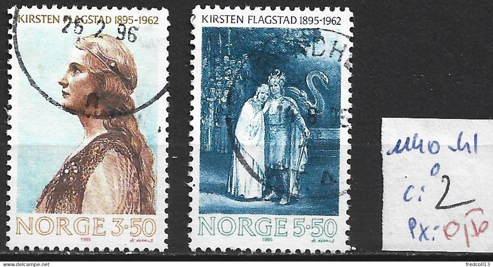 NORVEGE 1140-41 Oblitérés Côte 2 € - Used Stamps
