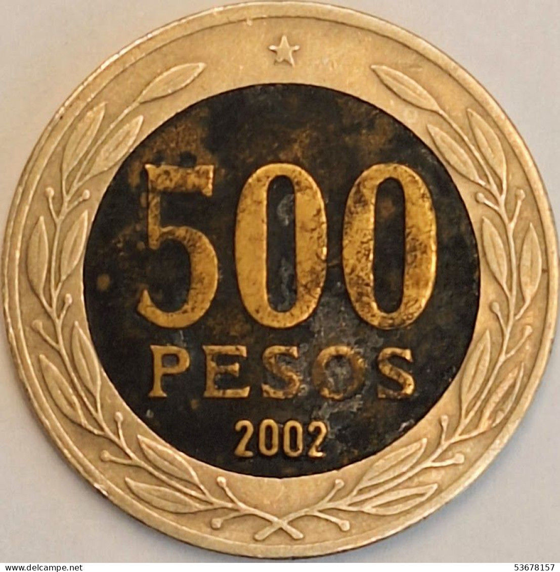 Chile - 500 Pesos 2002, KM# 235 (#3459) - Chili