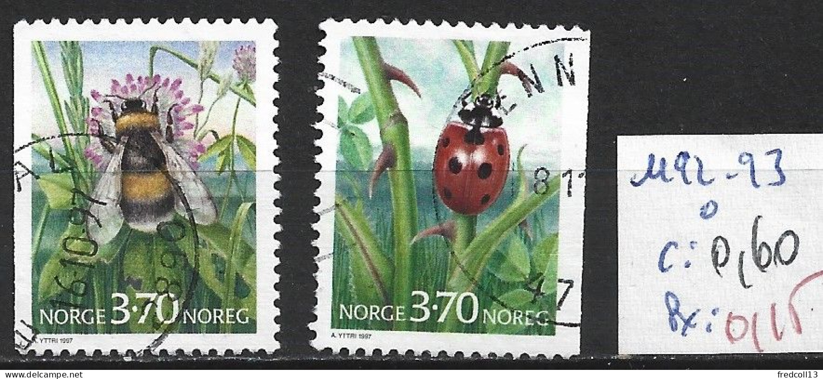 NORVEGE 1192-93 Oblitérés Côte 0.6 € - Used Stamps