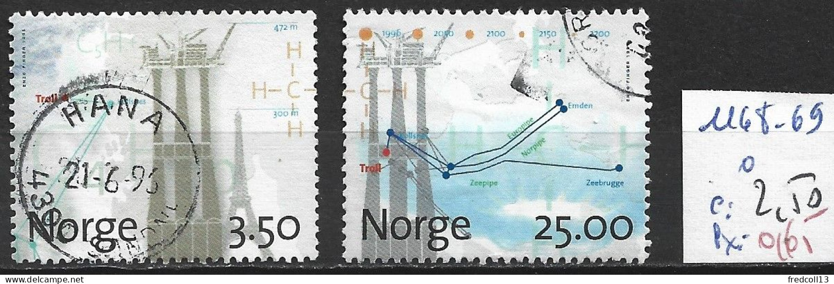 NORVEGE 1168-69 Oblitérés Côte 2.50 € - Used Stamps