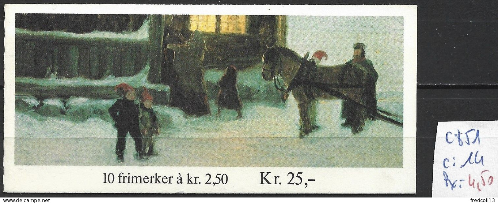 NORVEGE CARNET C 851 Côte 14 € - Booklets