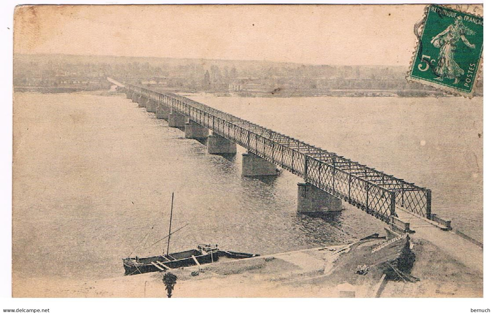 CPA MAUVES Pont Sur La Loire - Mauves-sur-Loire