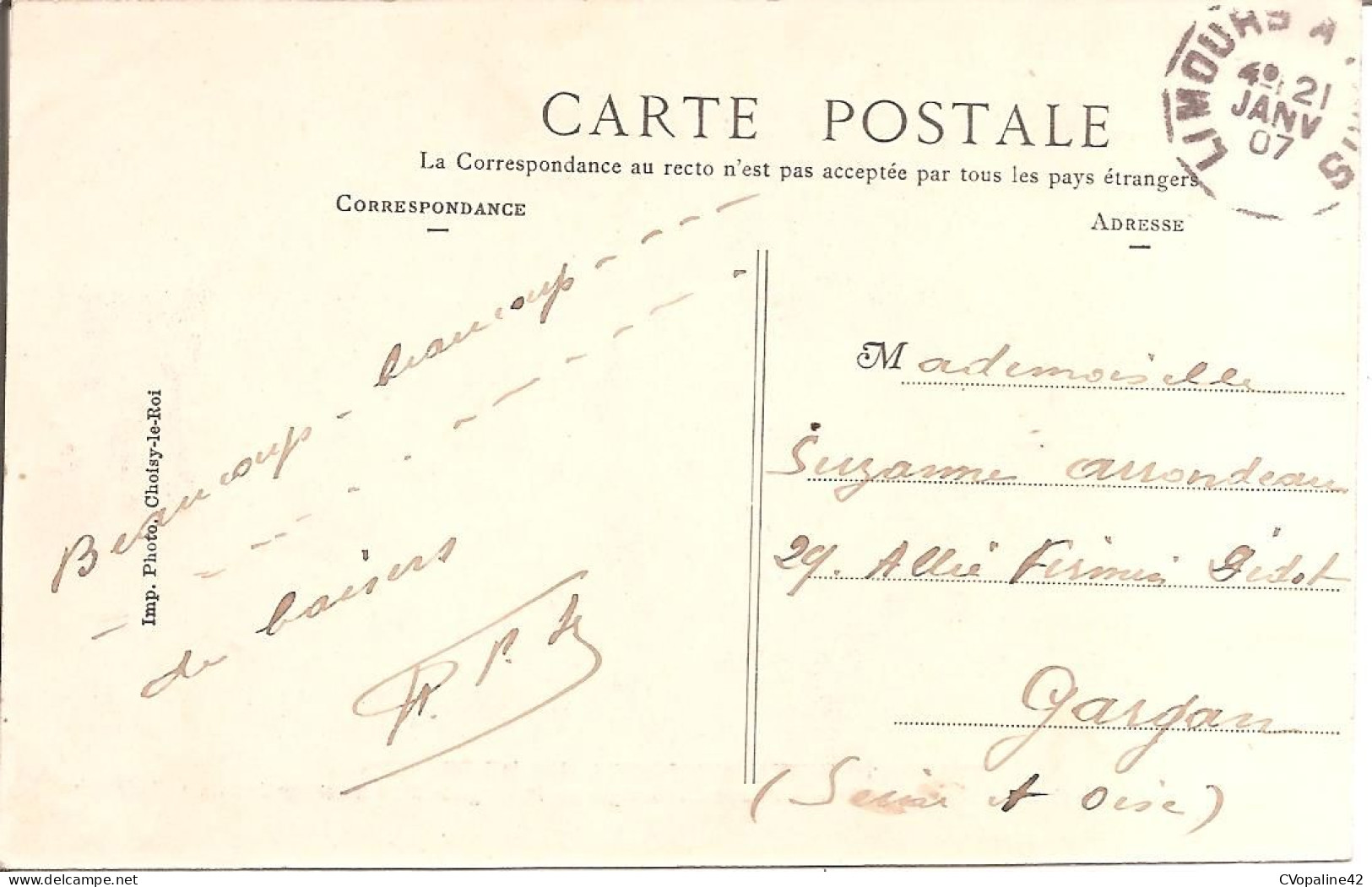 ETABLISSEMENTS PENITENTIAIRES DE FRESNES (94) Intérieur D'une Cellule Ordinaire En 1907 - Fresnes