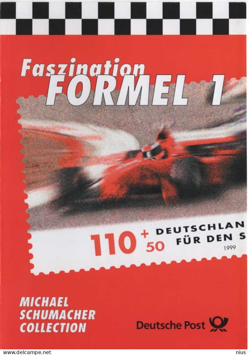 Germany Deutschland 1999 Fur Den Sport, Auto-Rennsport, Car Racing, Schumacher, Formel 1 Formula 1, Canceled In Bonn - 1991-2000