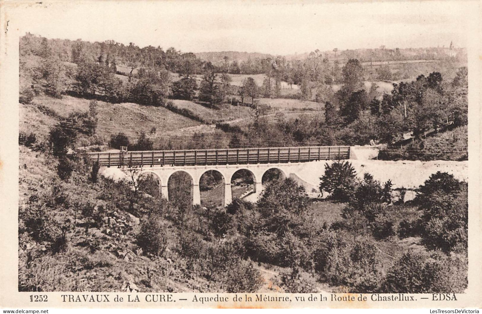 FRANCE - Travaux De La Cure - Aqueduc De La Mélairie Vue De La Route De Chastellux - EDSA - Carte Postale Ancienne - Plouha