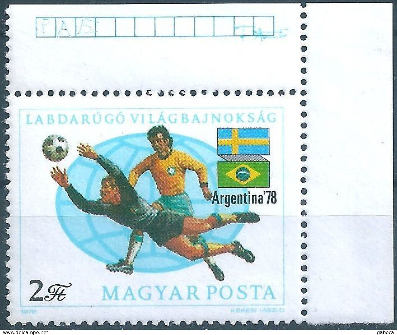 C5672 Hungary Football World Cup Argentina Flag MNH RARE - 1978 – Argentine