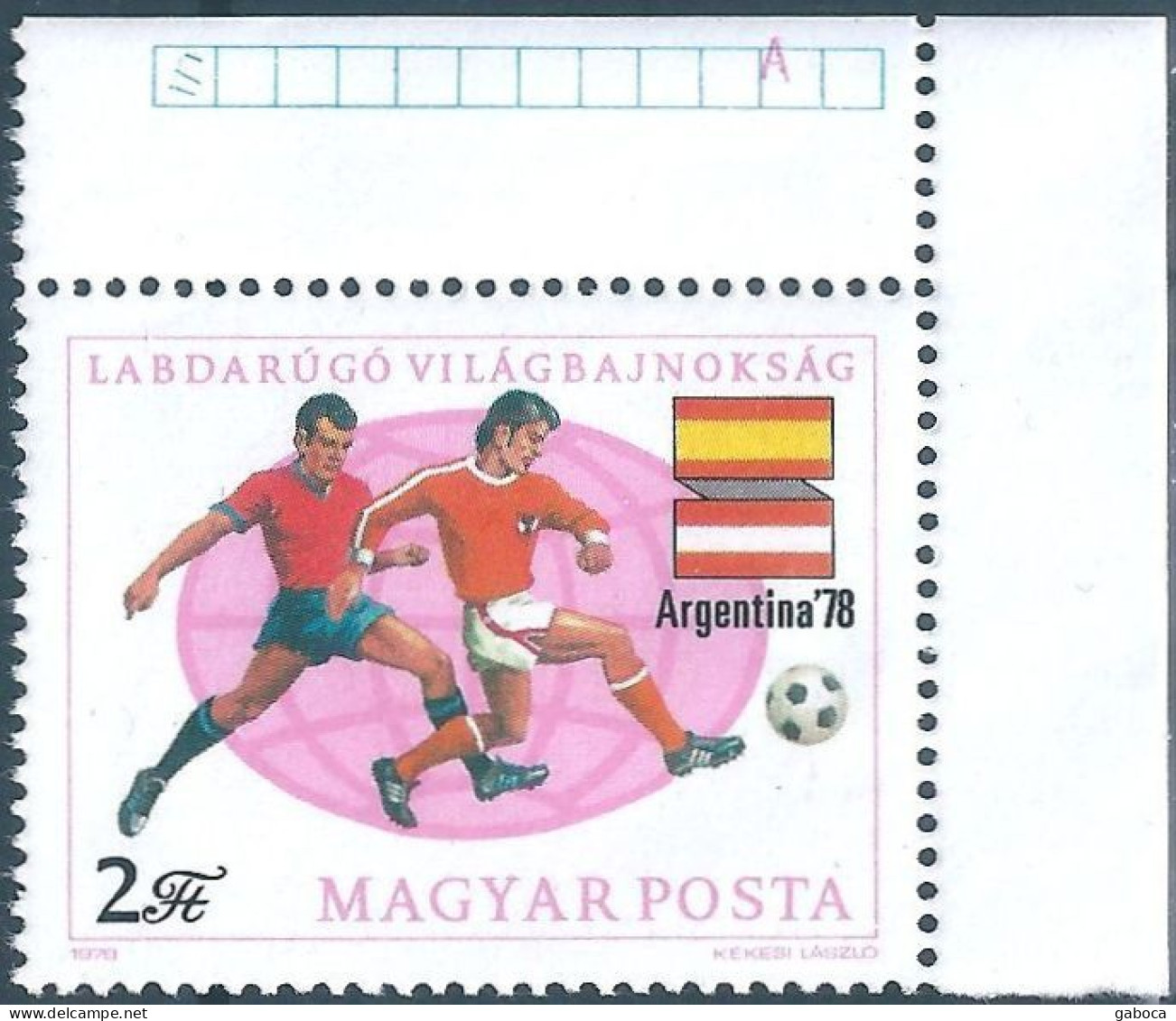 C5674 Hungary Football World Cup Argentina Flag MNH RARE - 1978 – Argentine