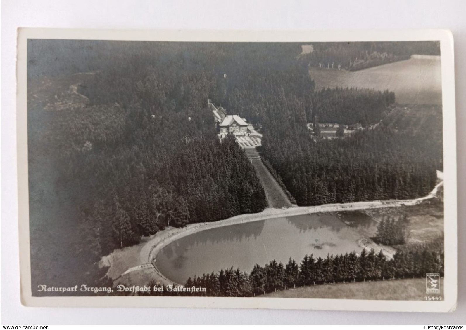 Dorfstadt Falkenstein I.V., Naturpark Irrgang, Luftbild, 1935 - Falkenstein (Vogtland)