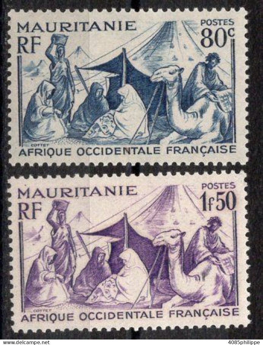 Mauritanie Timbres-poste N°86* & 88* Neufs Charnières TB Cote : 3€25 - Neufs
