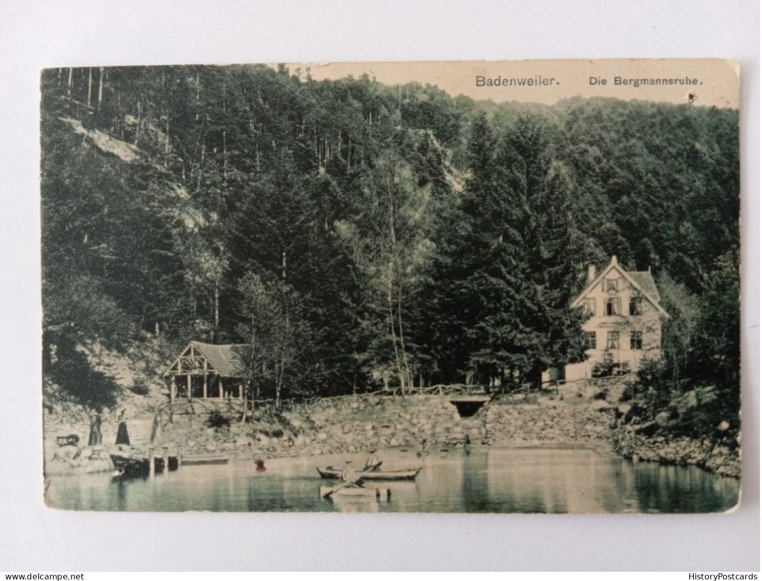 Badenweiler, Bergmannsruhe, Teich, 1907 - Badenweiler