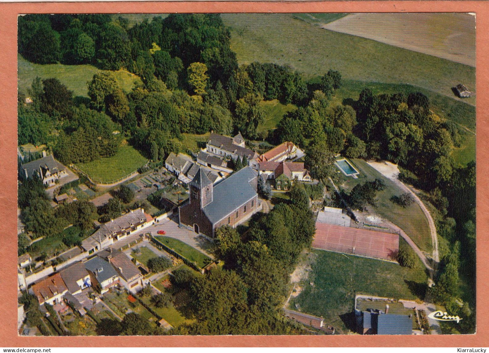 CASTEAU - HAINAUT - SOIGNIES - PANORAMA AERIEN VUE AERIENNE - ECRITE - Soignies