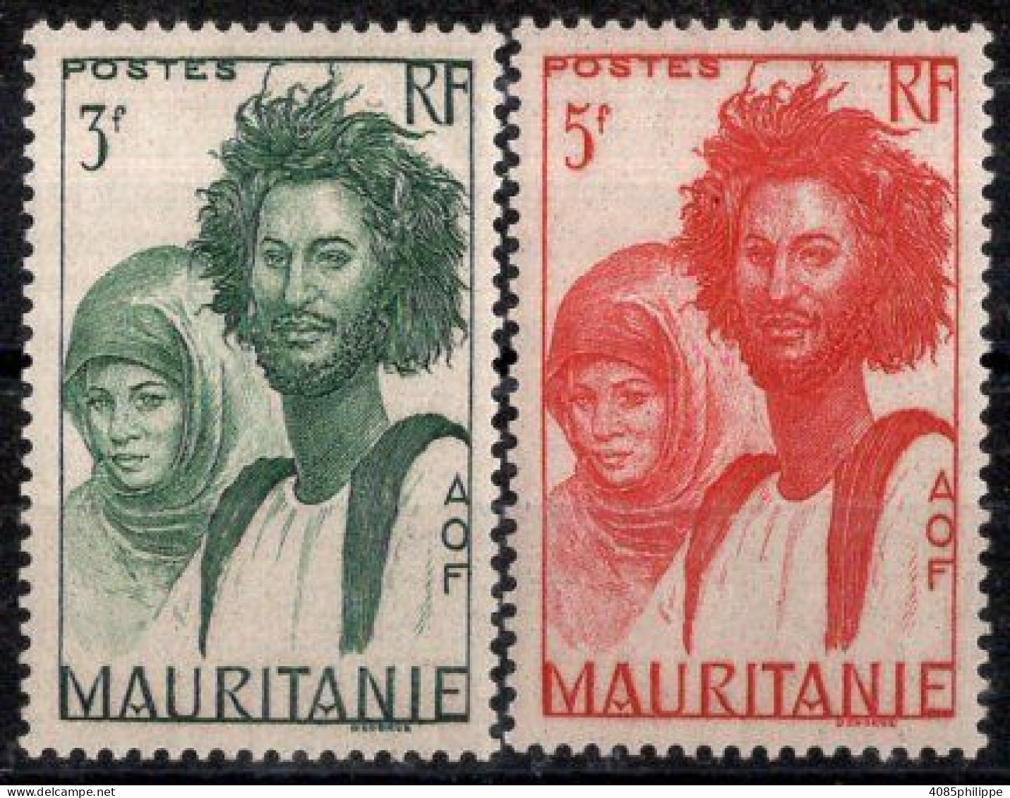 Mauritanie Timbres-poste N°91* & 92* Neufs Charnières TB Cote : 2€75 - Neufs