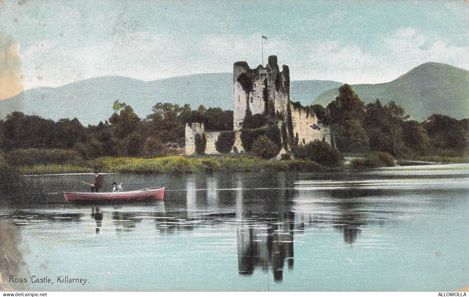 26142 " ROSS CASTLE-KILLARNEY " ANIMATED-VERA FOTO-CART.POST. SPED.1916 - Kerry