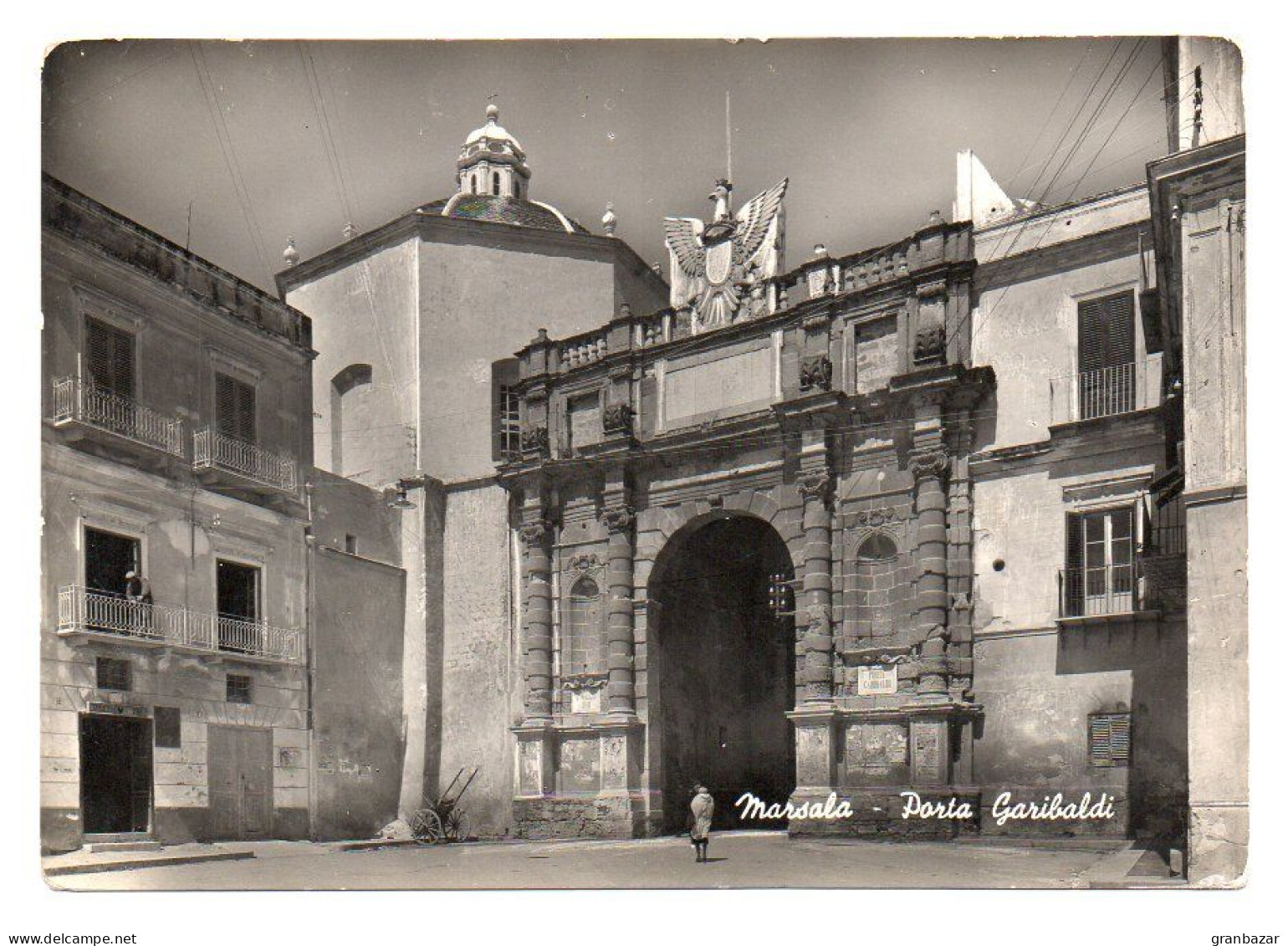 MARSALA, PORTA GARIBALDI, B/N, VG 1949     **//** - Marsala