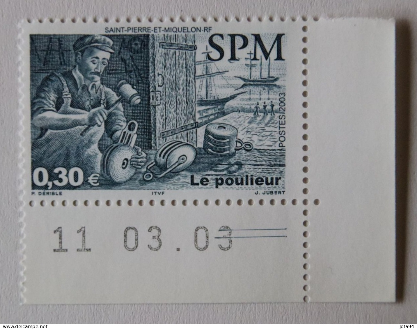 SPM 2003 Métiers D'art  Le Poulieur YT 795  Neuf - Unused Stamps