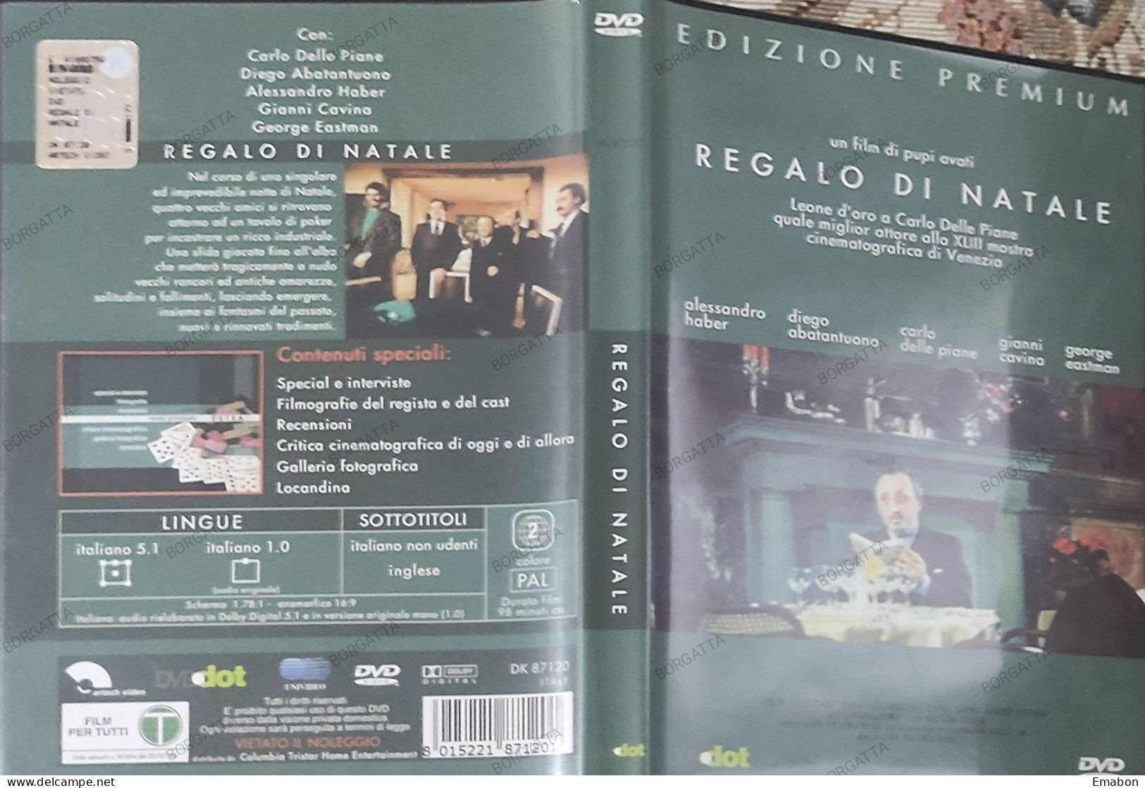 BORGATTA - DRAMMA - Dvd  " REGALO DI NATALE " PUPI AVATI - PAL 2 - ARTECH -  USATO In Buono Stato - Drama