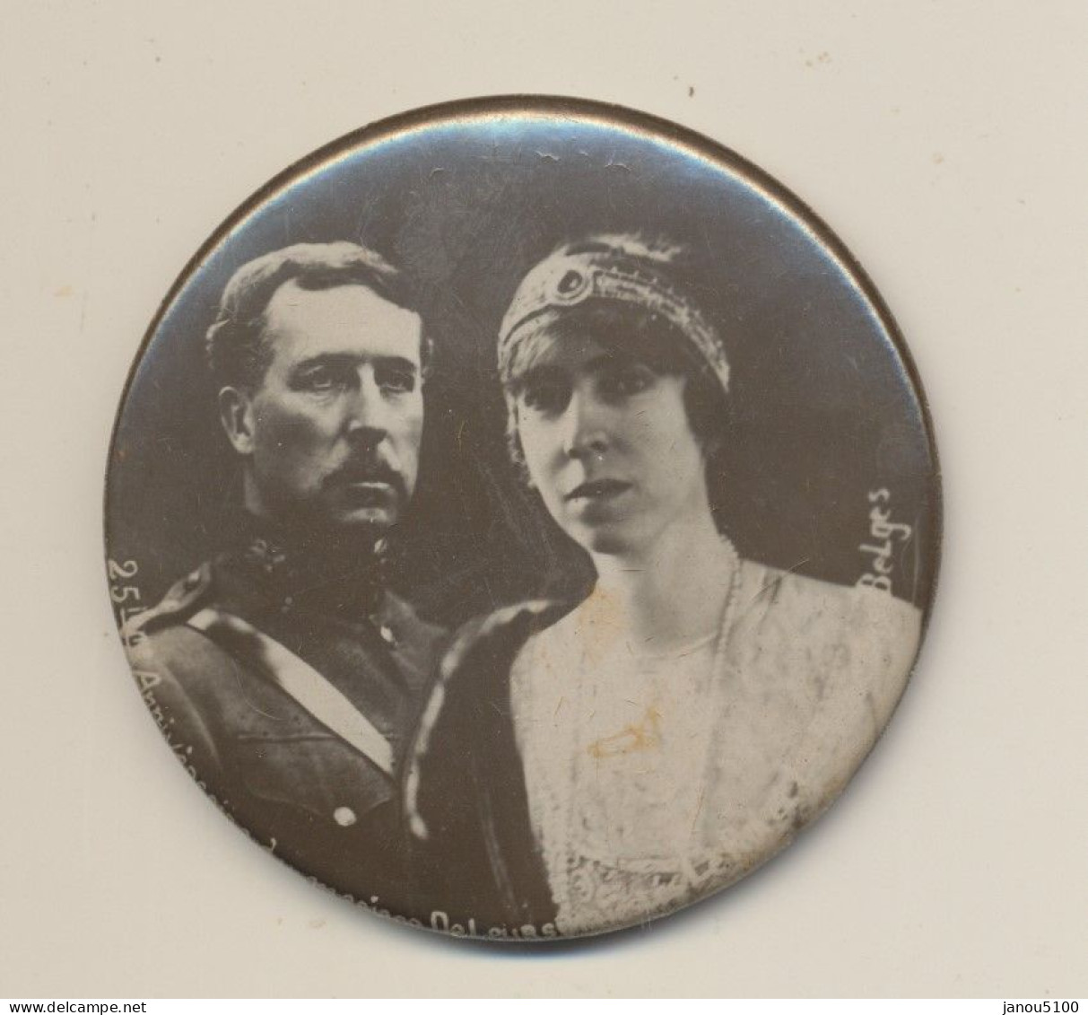 PHOTO  ( REPRODUCTION )   DU "  ROI ALBERT 1ER ET DE LA REINE ELISABETH  DE BELGIQUE ). - Personalidades Famosas