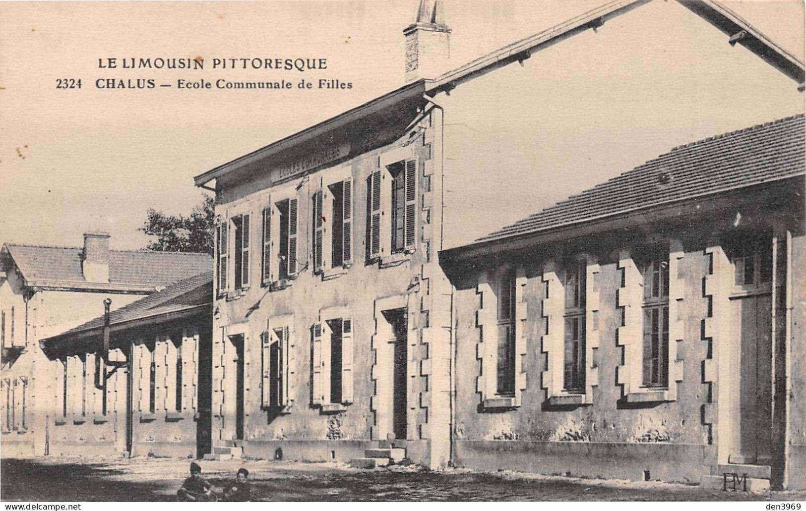 CHALUS (Haute-Vienne) - Ecole Communale De Filles - Ecrit 1917 (2 Scans) M. Barrat - Chalus