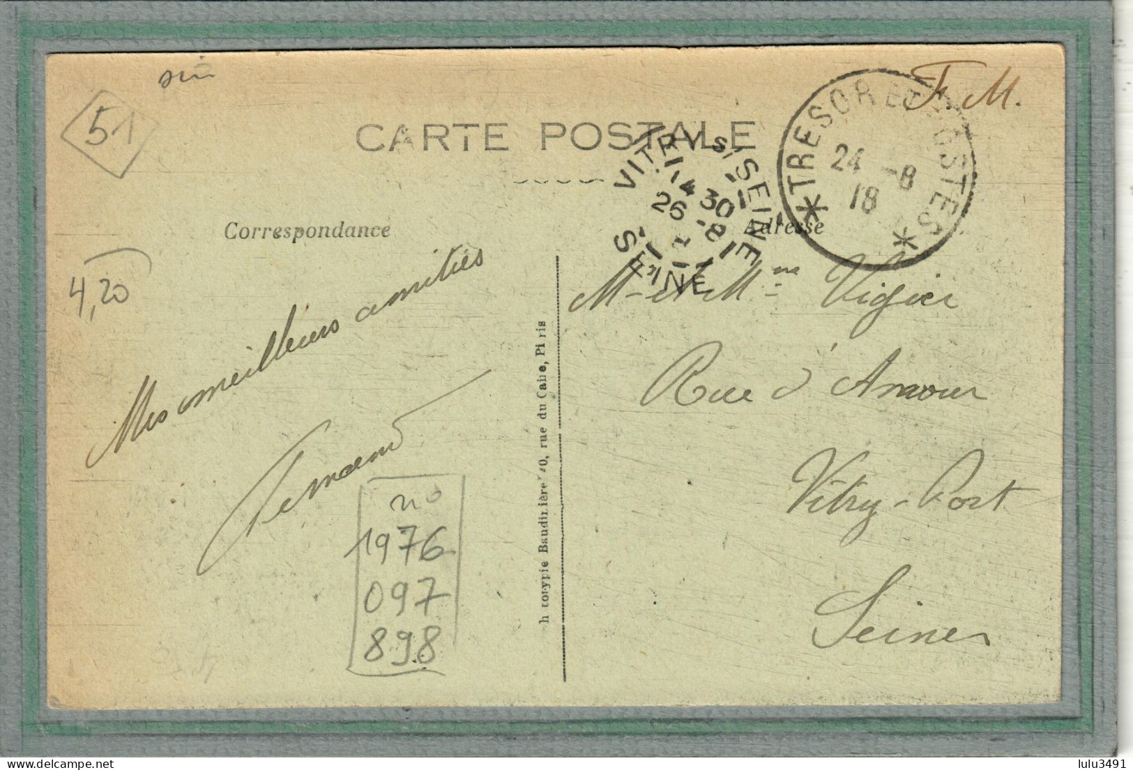 CPA - COURTISOLS (51) - Aspect De La Place Saint-Julien En 1918 - Courtisols