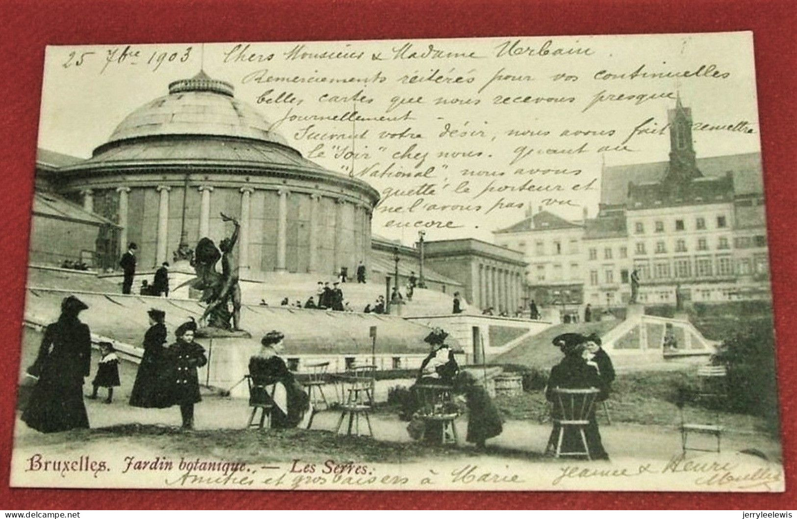 BRUXELLES -  Jardin Botanique  -  Les Serres  -    1903   - - Forêts, Parcs, Jardins