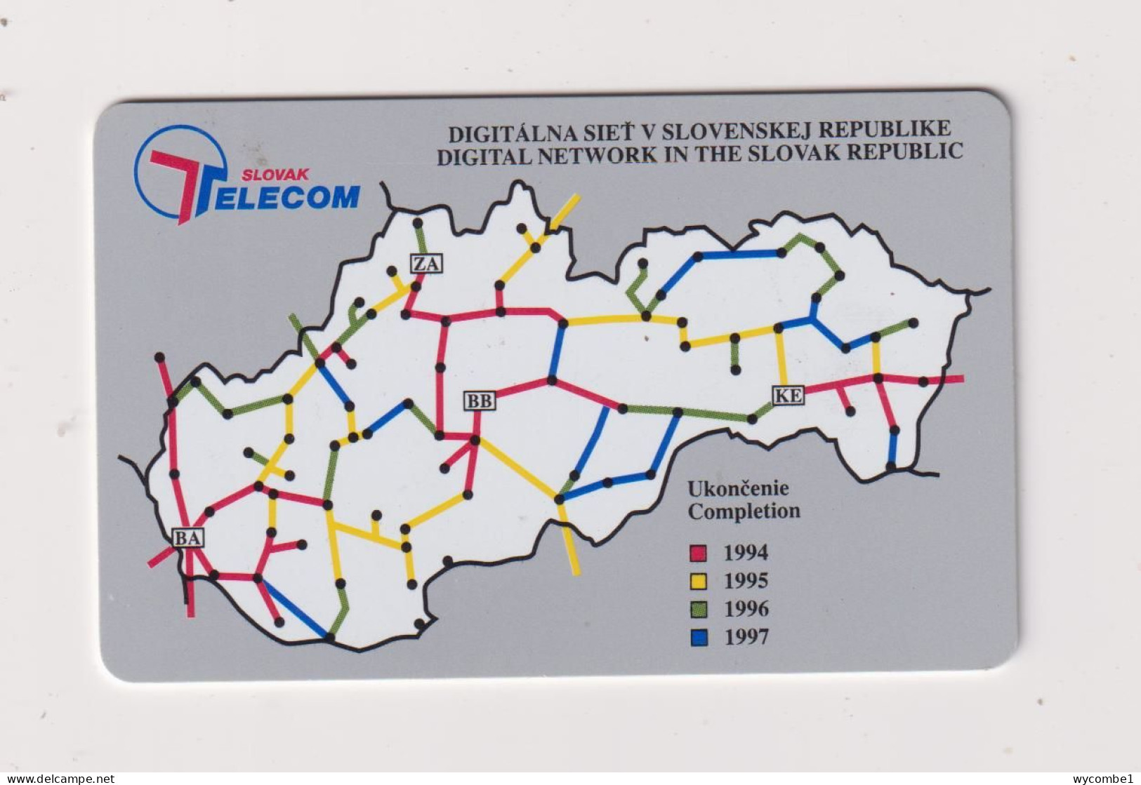 SLOVAKIA  - Digital History Map Chip Phonecard - Slowakije