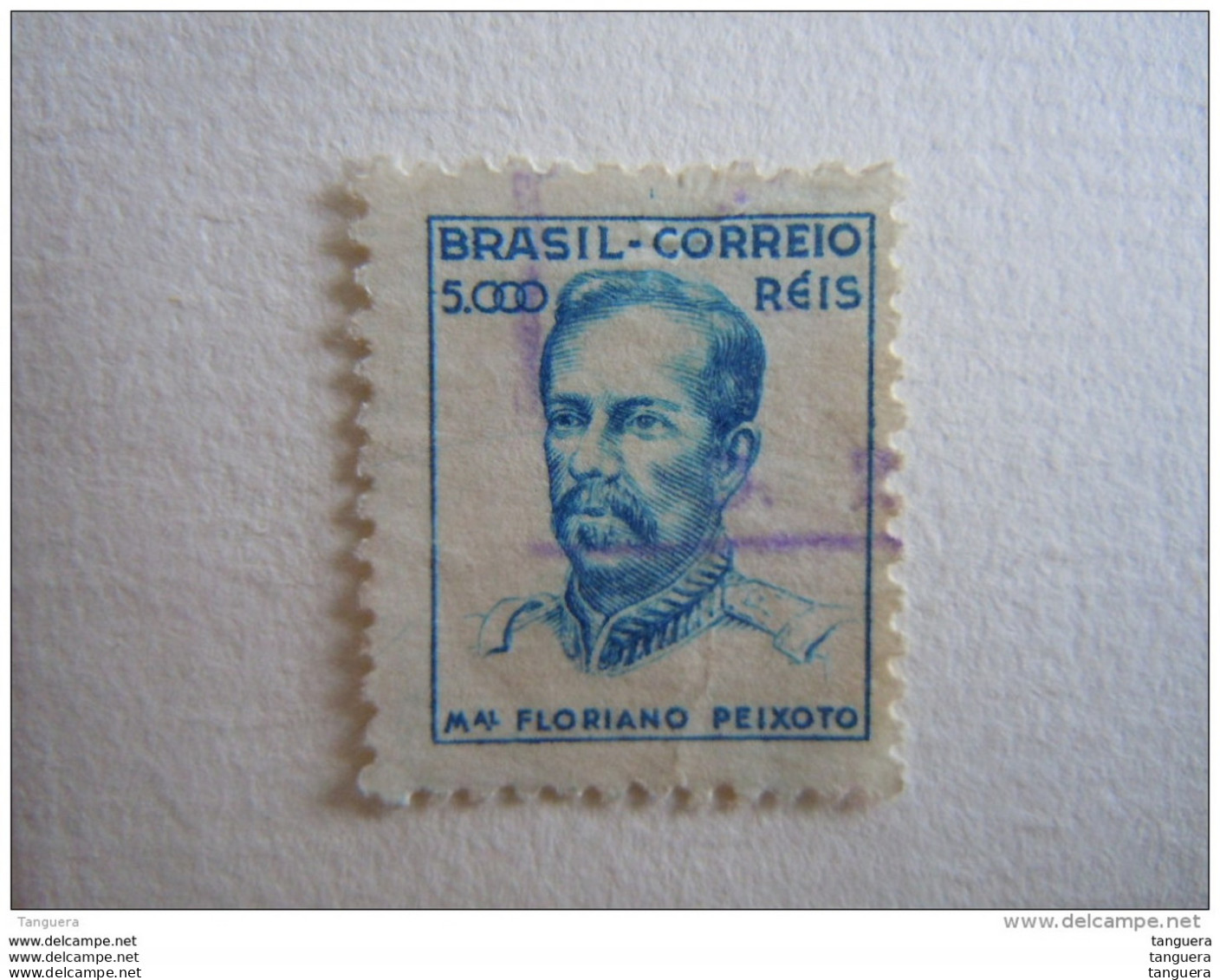 Brazilie Bresil Brasilien Brasil 1941-48 Série Courante Filigrane O Maréchal Peixoto Yv 393 O - Gebraucht