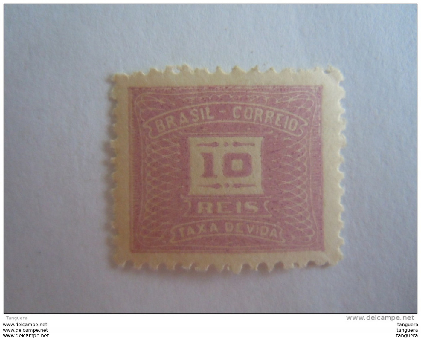 Brazilie Bresil Brasilien Brasil 1919-40 Taxe Filigraine Non Connue Yv 41 MH * - Strafport