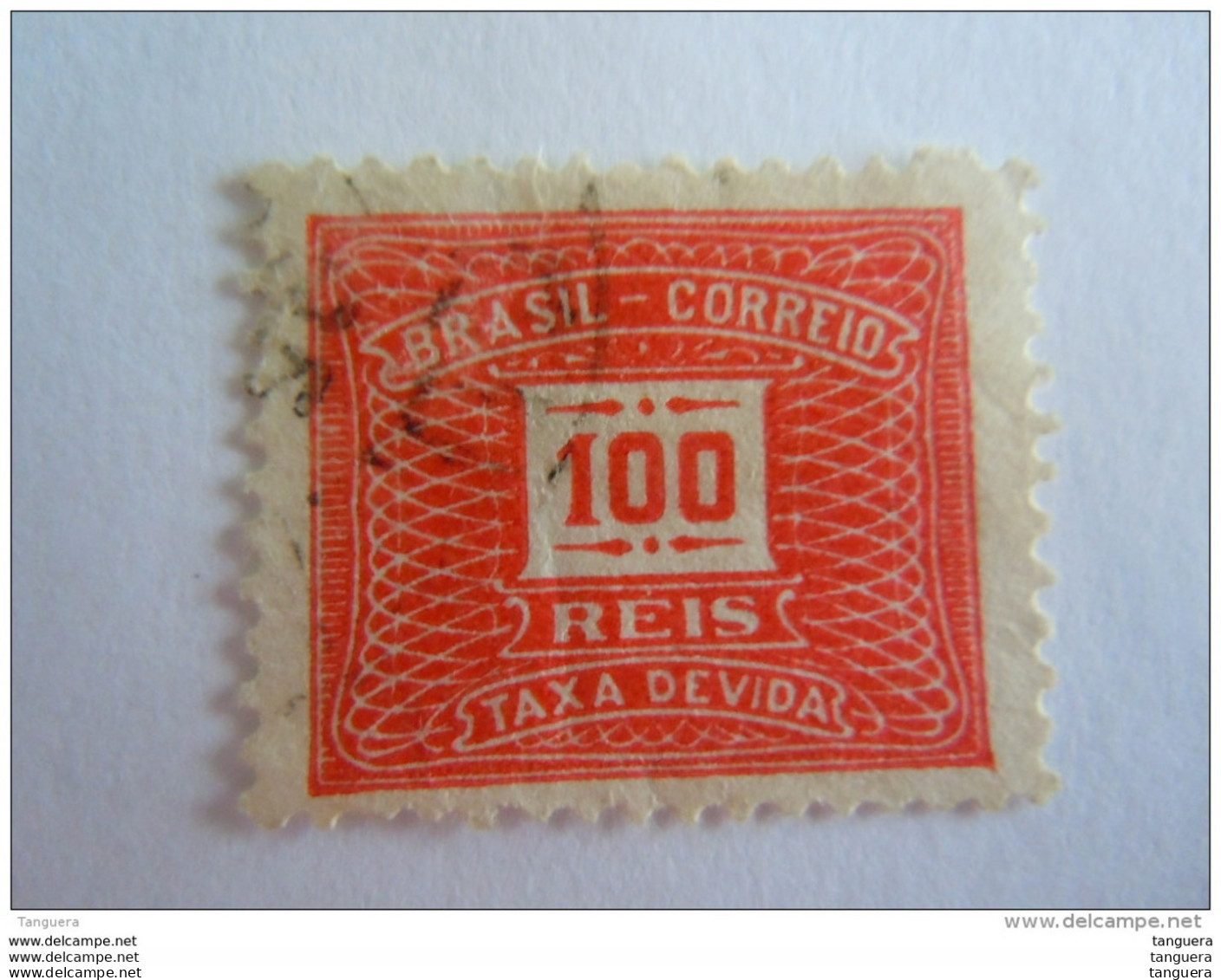 Brazilie Bresil Brasilien Brasil 1919-40 Taxe  Filigraine  Non Connue Yv 44 O - Timbres-taxe