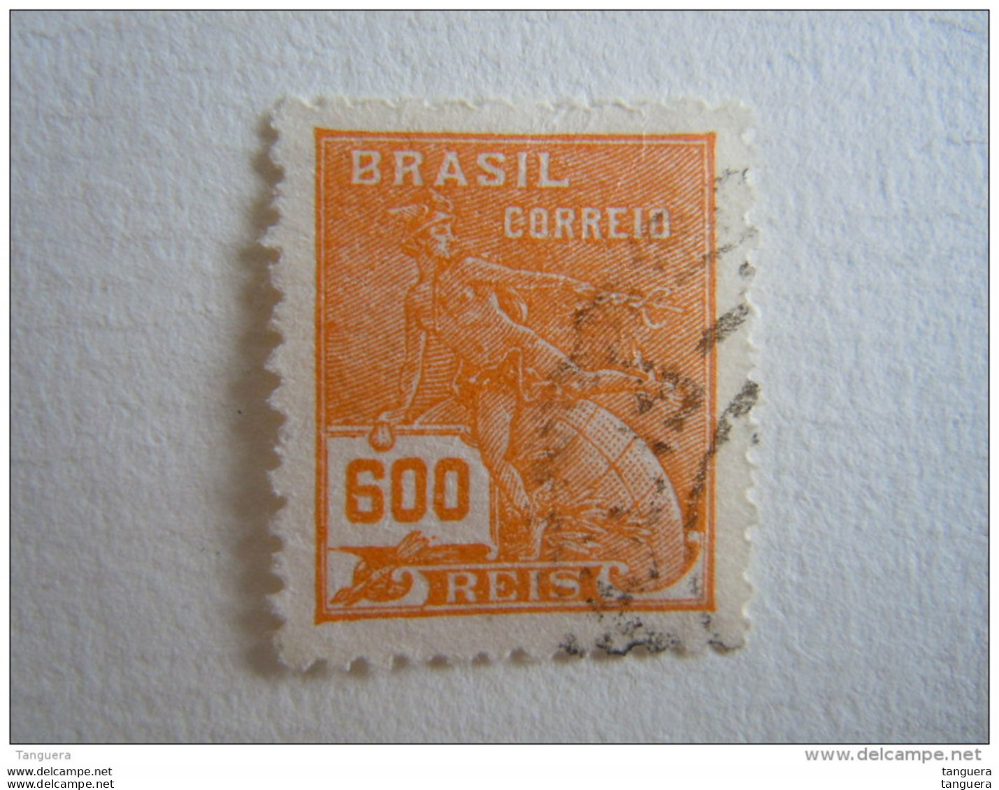 Brazilie Bresil Brasilien Brasil 1928-41 Série Courante Commerce Mercure Filigrane N Yv 206d (A) O - Oblitérés