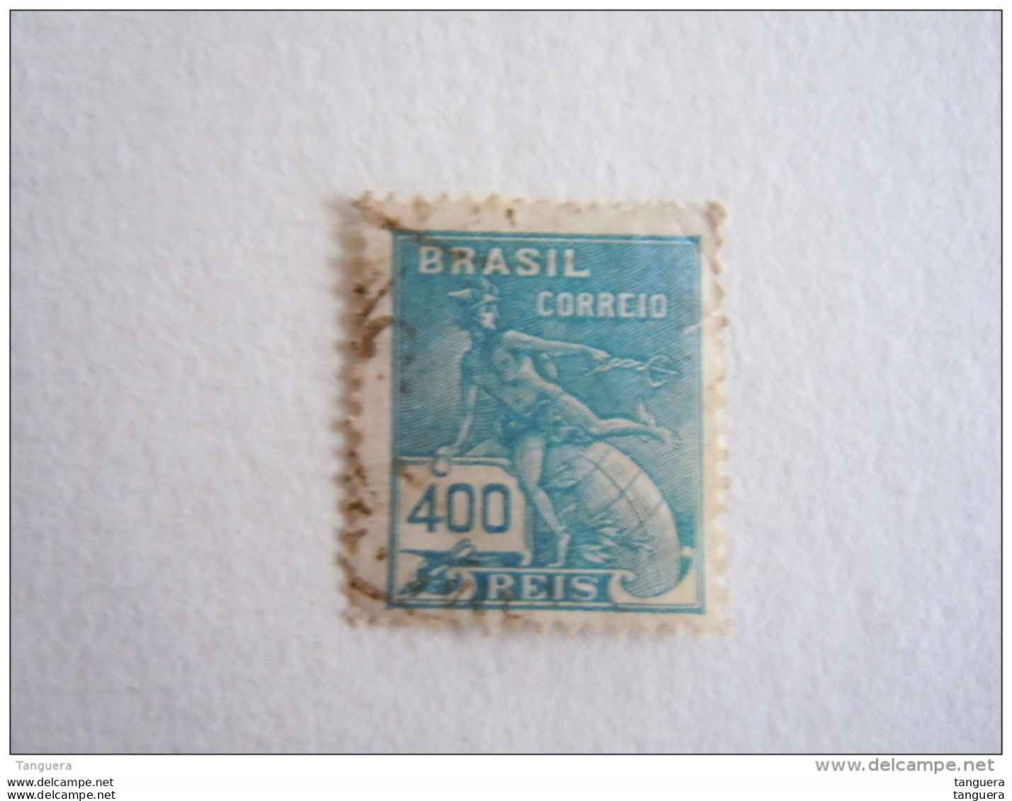 Brazilie Bresil Brasilien Brasil 1920-41 Série Courante Commerce Mercure Filigrane Inconnue Yv 176 O - Used Stamps