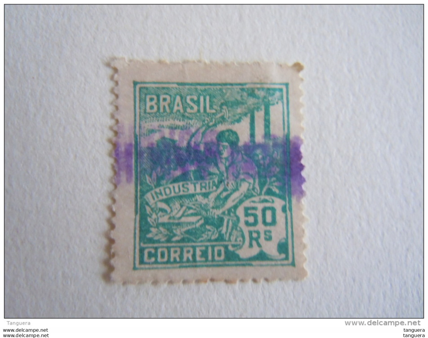Brazilie Bresil Brasilien Brasil 1920-41 Série Courante Industrie Sans Filigrane Yv 167 (A) O - Oblitérés