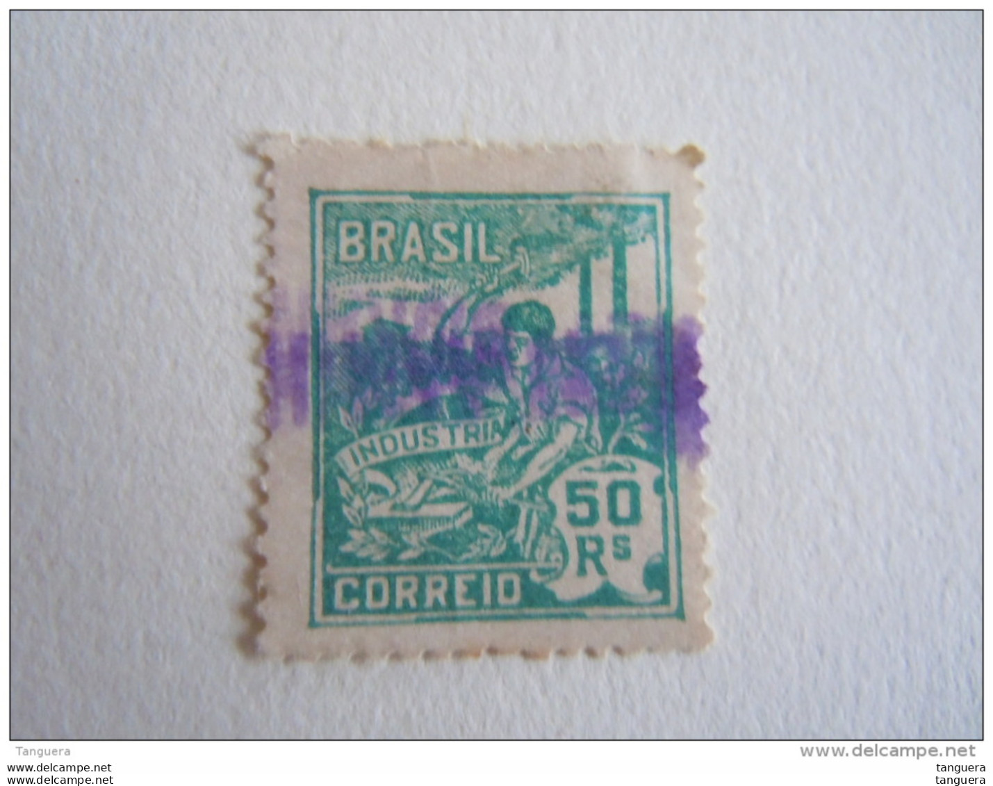 Brazilie Bresil Brasilien Brasil 1920-41 Série Courante Industrie Sans Filigrane Yv 167 (A) O - Gebruikt