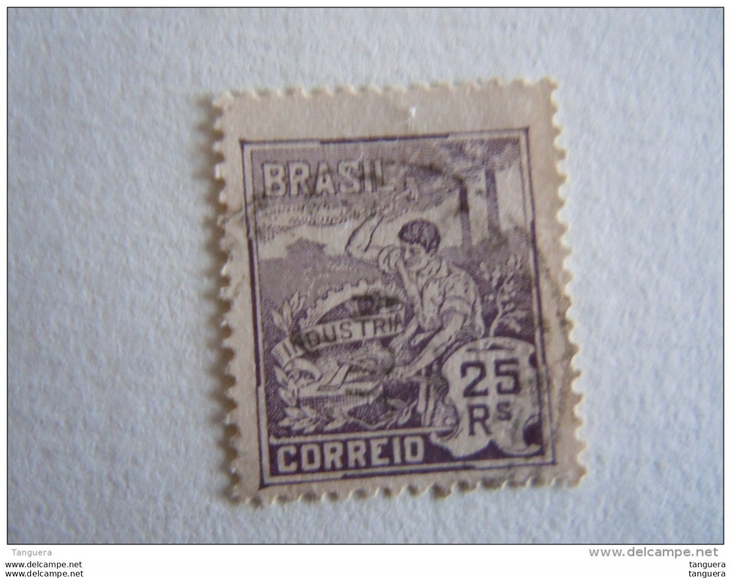 Brazilie Bresil Brasilien Brasil 1920-41 Série Courante Industrie Sans Filigrane  Yv 165 (A) O - Usati