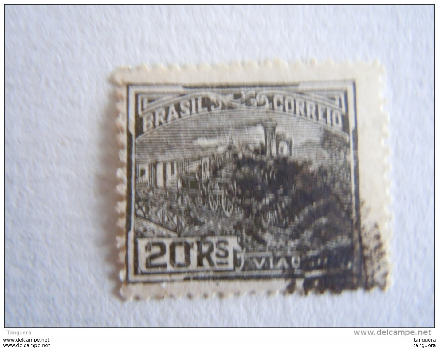 Brazilie Bresil Brasilien Brasil 1920-41 Série Courante Train Filigrane C Yv 164a (B) O - Used Stamps