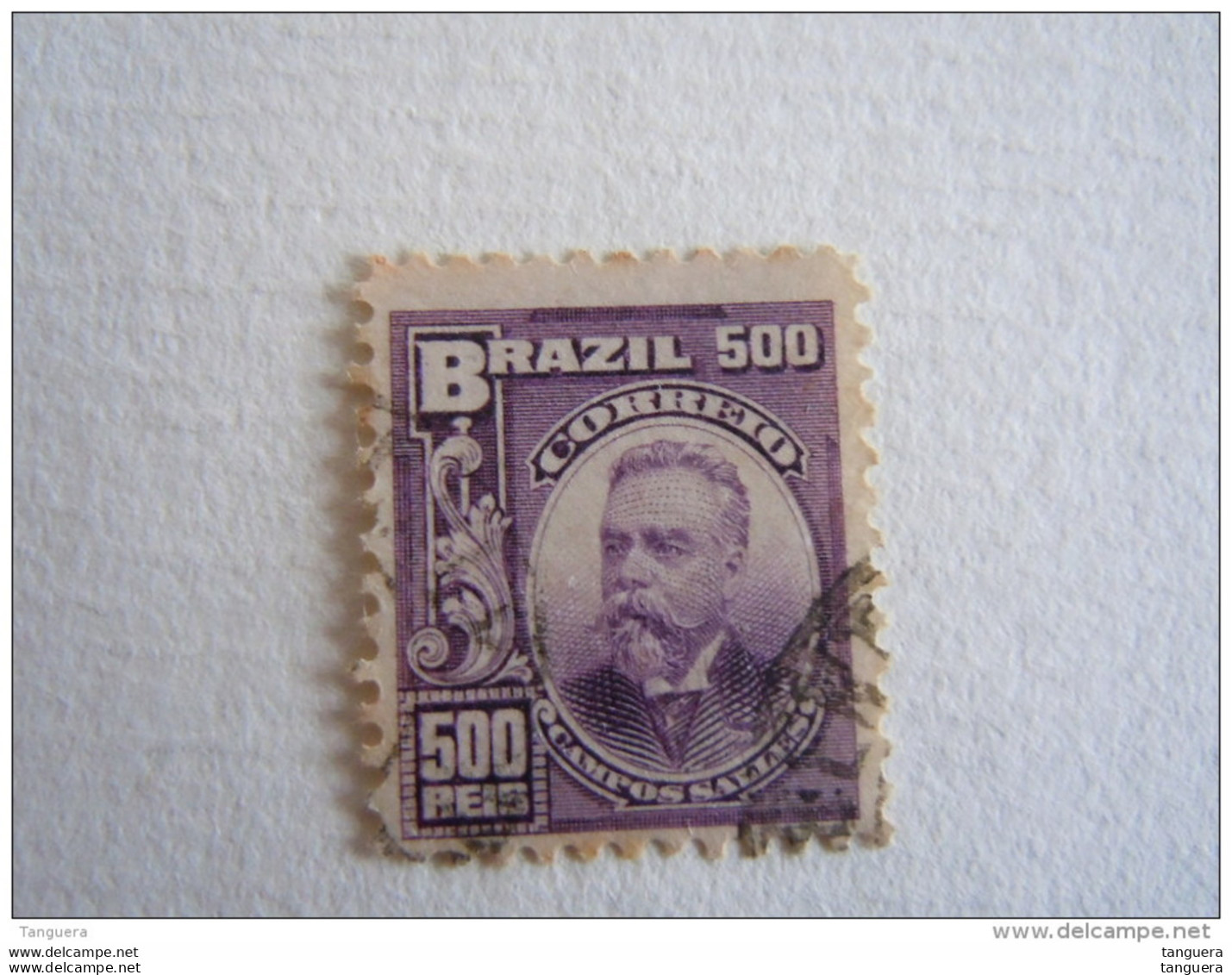 Brazilie Bresil Brasilien Brasil 1906-15 Série Courante Têtes De "liberté" Violet Clair Yv 135a O - Gebruikt