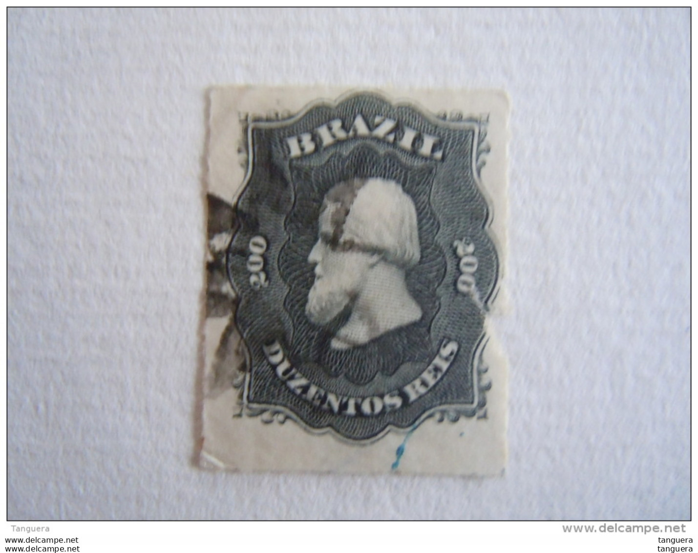 Brazilie Bresil Brasilien Brasil 1876-77 Empereur Pedro II Papier Blanc Percés En Lignes  Yv 35 O - Used Stamps