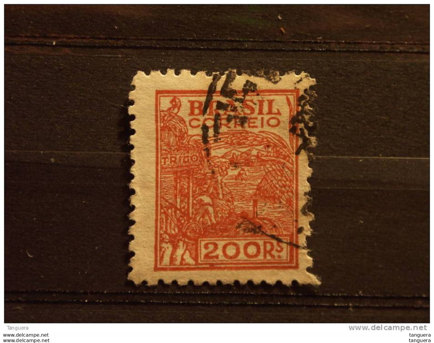 Brazilie Bresil Brasilien Brasil 1941-48 Série Courante Filigrane O Agriculture Yv 384 O - Used Stamps