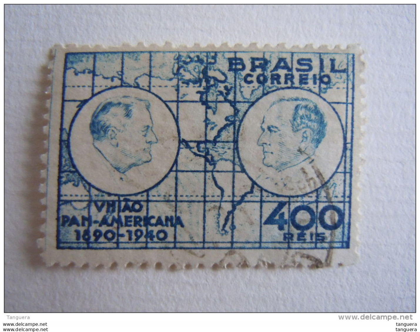 Brazilie Bresil Brasilien Brasil 1940 Cinquantenaire De L'Union Panaméricaine Yv 363 O - Usati