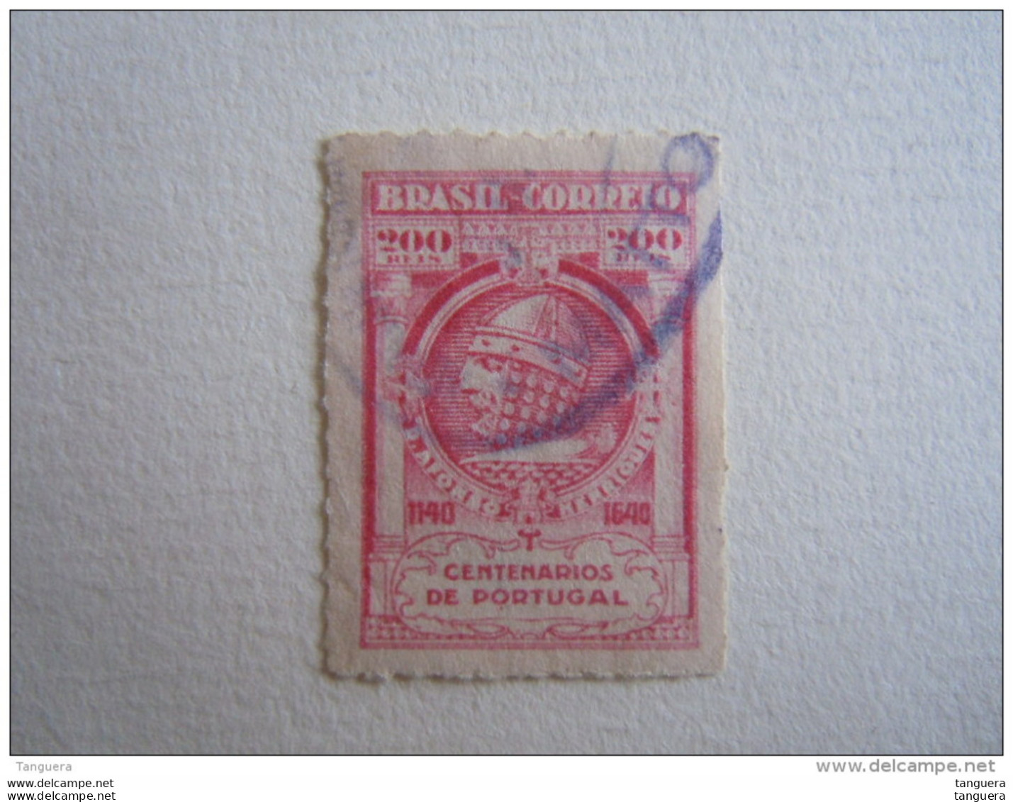 Brazilie Bresil Brasilien Brasil 1940 Anniversaire De La Monarchie Portugaise Filigrane O Yv 368 (B) O - Usati