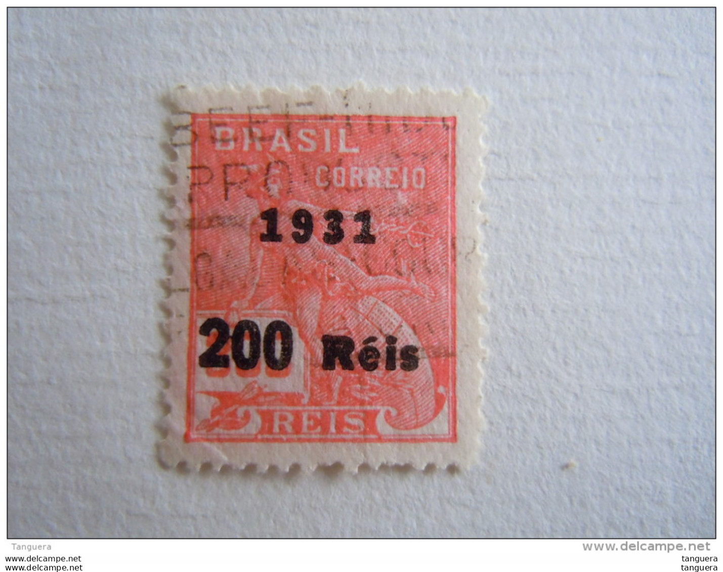 Brazilie Bresil Brasilien Brasil 1931 Série Courante Commerce Avec Surtaxe Filigrande E Yv 235 O - Gebraucht